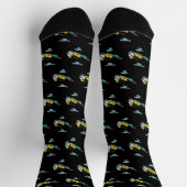 Scuba Diving Stickman Socken (Oben)