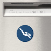 Scuba Diving Symbol Magnet (In Situ (Geschirrspüler))