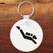 Scuba Diving Symbol Schlüsselanhänger (Vorderseite)