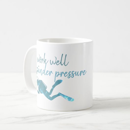 Scuba Diving Tasse (Vorderseite Links)