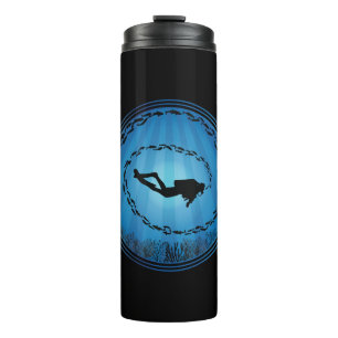 Scuba Diving Umgeben Thermosbecher