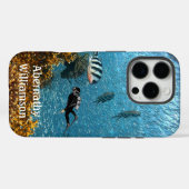 Scuba Diving Underwater Szene Diver personalisiere Case-Mate iPhone Hülle (Rückseite (Horizontal))