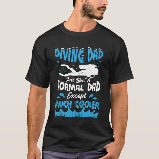 Scuba Diving Vater Diver Vaterlehrer Geschenk T-Shirt (Vorderseite)