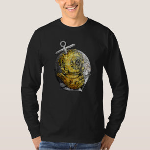 Scuba Diving Vintag Helm Diver T-Shirt