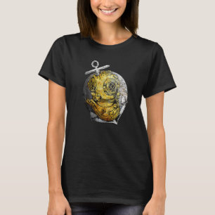 Scuba Diving Vintag Helm Diver T-Shirt