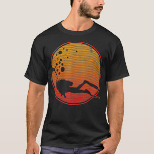 Scuba Diving Vintages Retro Scuba Diver Geschenk T-Shirt