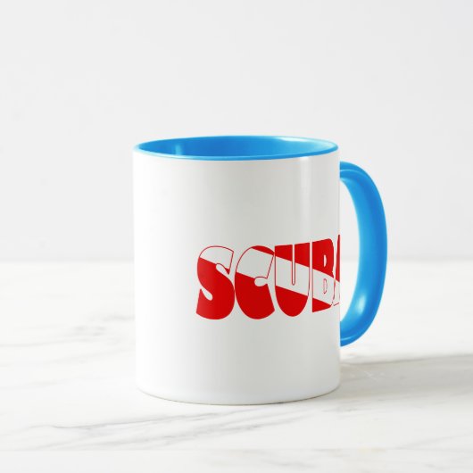 Scuba (Englisch) Tasse (VorderseiteRechts)