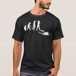 Scuba Evolution Funny Scuba Diving Evolution T-Shirt
