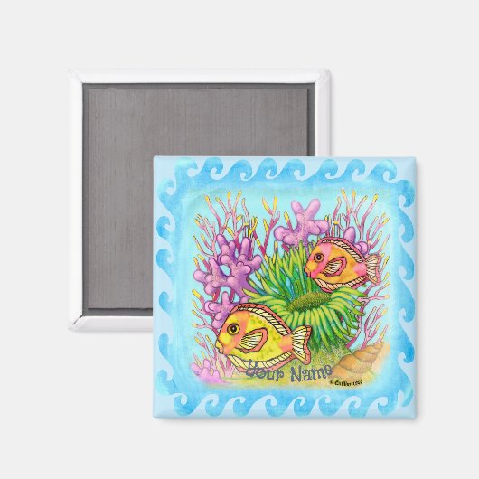 Scuba Fish Magnet (Vorderseite/Rückseite)