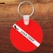 Scuba Flag (Tauchtiefe) Schlüsselanhänger (Vorderseite)