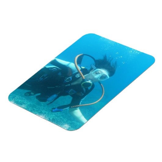 Scuba Girl Flexible Magnet (Linke Seite)