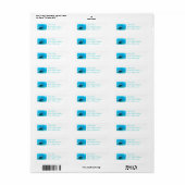 Scuba Girl Mailing Labels (Vorne)