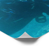 Scuba Girl Poster (Ecke)