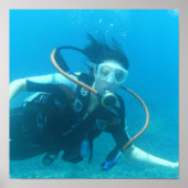 Scuba Girl Poster (Vorne)