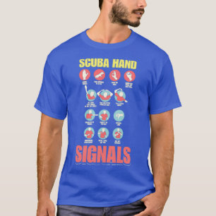 Scuba Hand signalisiert Tauschhandsignatur T-Shirt