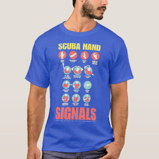 Scuba Hand signalisiert Tauschhandsignatur T-Shirt