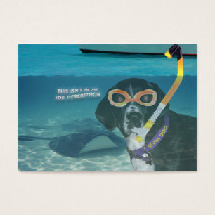 Scuba Hund "Going the Extra Mile" Handelskarte