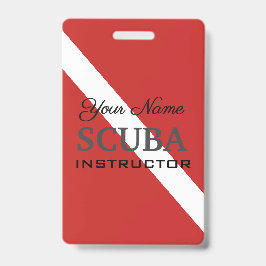 SCUBA INSTRUCTOR TAG FÜR ERFAHRENE DIVERE AUSWEIS