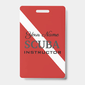 SCUBA INSTRUCTOR TAG FÜR ERFAHRENE DIVERE AUSWEIS
