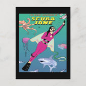 Scuba Jane Postcard Postkarte (Vorderseite)