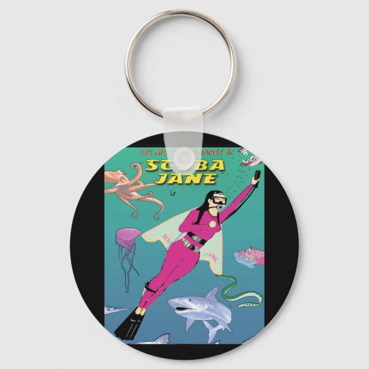 Scuba Jane Schlüsselanhänger (Vorderseite)
