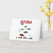 Scuba Karte (Gelbe Blume)