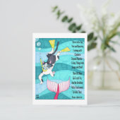 Scuba Kitty Inspiration Postcard Postkarte (Stehend Vorderseite)