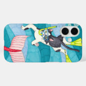 Scuba Kitty Phone Case (Rückseite (Horizontal))