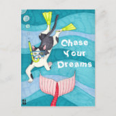 Scuba Kitty Postcard Postkarte (Vorderseite)