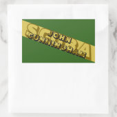 SCUBA NITROX. SCUBA CAMOUFLAGE. MILITAR STIL. RECHTECKIGER AUFKLEBER (Tasche)