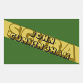 SCUBA NITROX. SCUBA CAMOUFLAGE. MILITAR STIL. RECHTECKIGER AUFKLEBER (Vorderseite)