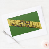 SCUBA NITROX. SCUBA CAMOUFLAGE. MILITAR STIL. RECHTECKIGER AUFKLEBER (Umschlag)