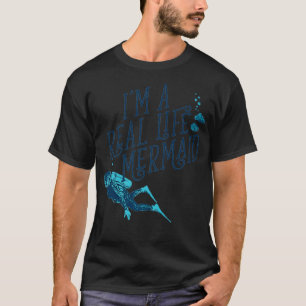 Scuba Ocean Swimming Design Im wahren Leben Meerju T-Shirt