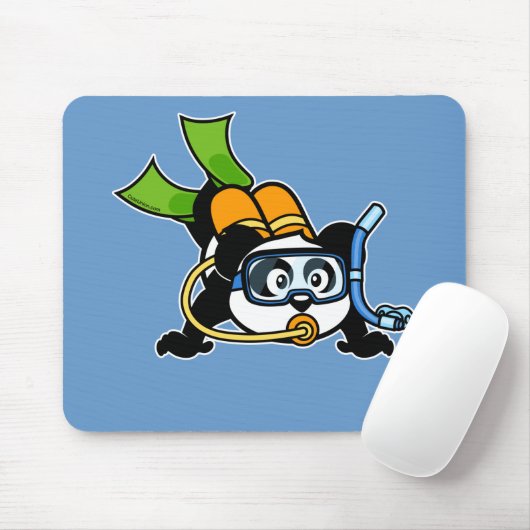 Scuba Panda Mousepad (Mit Mouse)
