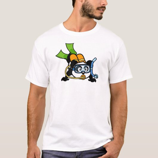 Scuba Panda T-Shirt (Vorderseite)