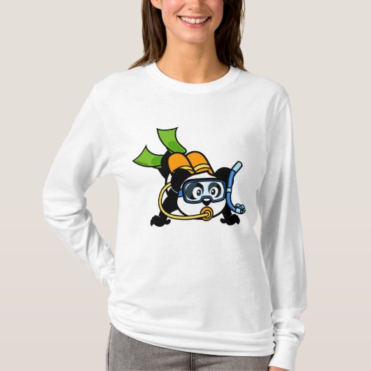 Scuba Panda T-Shirt (Vorderseite)