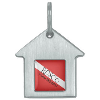 SCUBA PET FLAG PET ID TAG TIERMARKE