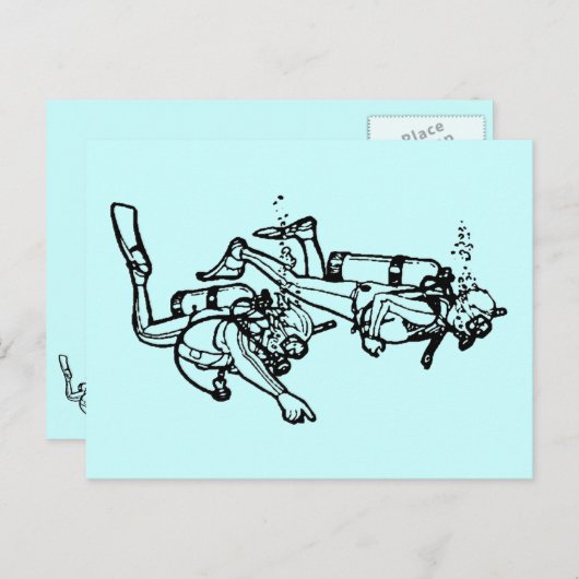 Scuba! Postkarte (Vorne/Hinten)