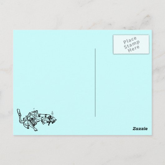 Scuba! Postkarte (Rückseite)