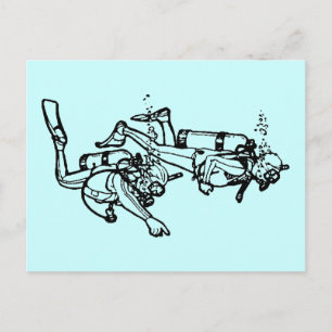 Scuba! Postkarte