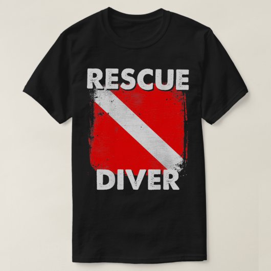 SCUBA Rescue Diver for Instructors Student Diver T-Shirt (Design vorne)