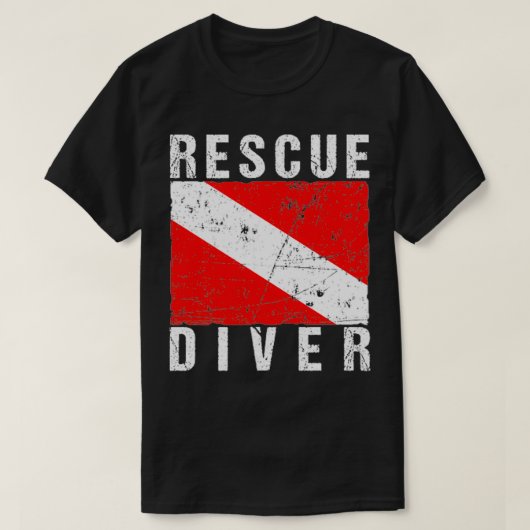 SCUBA Rescue Diver for Instructors Student Divers T-Shirt (Design vorne)