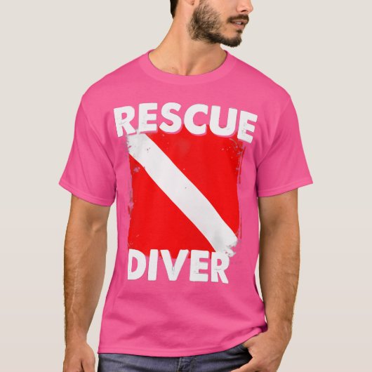 Scuba Rescue Diver Instructor Student Divemaster T-Shirt (Vorderseite)