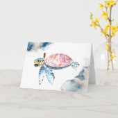 Scuba Sea Turtle Funny Karte (Gelbe Blume)