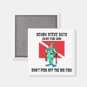SCUBA Steve Magnet (Vorderseite/Rückseite)