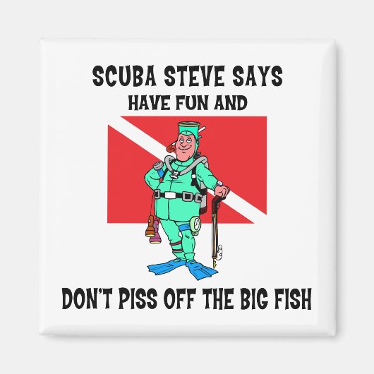 SCUBA Steve Magnet (Vorne)