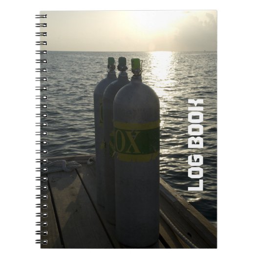 Scuba Tanks Dive Log Book Notizblock (Vorderseite)