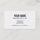 Scuba Tanks Party Visitenkarte (Rückseite)