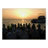 Scuba Tanks und Tauchboot (Vorderseite (Horizontal))