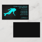 Scuba-Tauchkurse für benutzerdefinierte Visitenkar Visitenkarte (Vorne/Hinten)